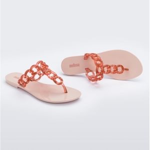 Melissa Big Chain Slippers Flip Flop Women's Shoes